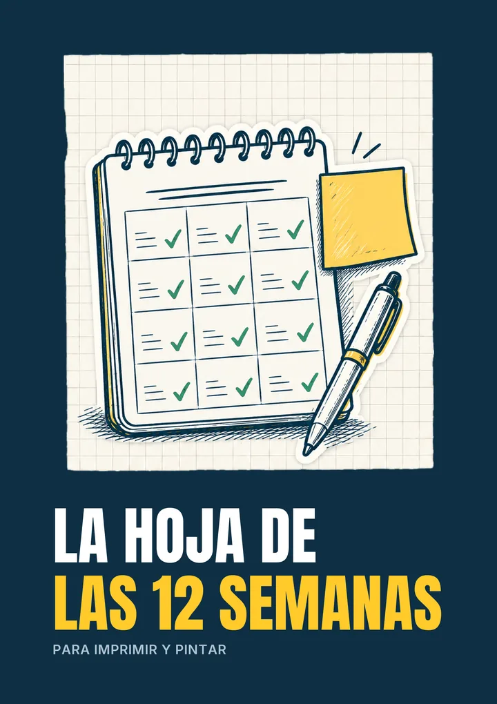 Tapa del bonus La hoja de las 12 semanas