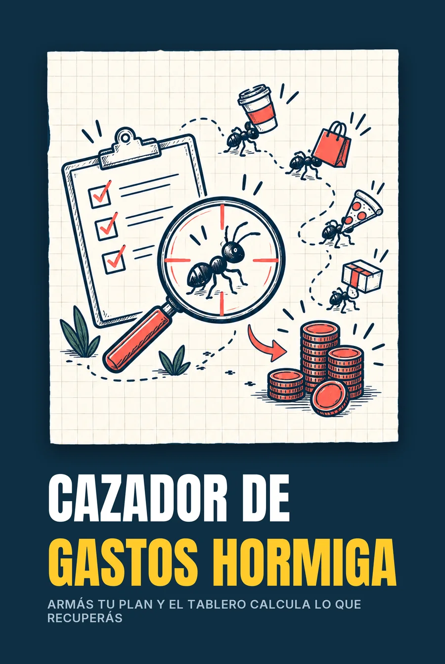 Cazador de Gastos Hormiga, el tablero