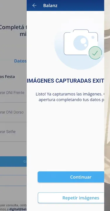 Las tres imágenes capturadas correctamente