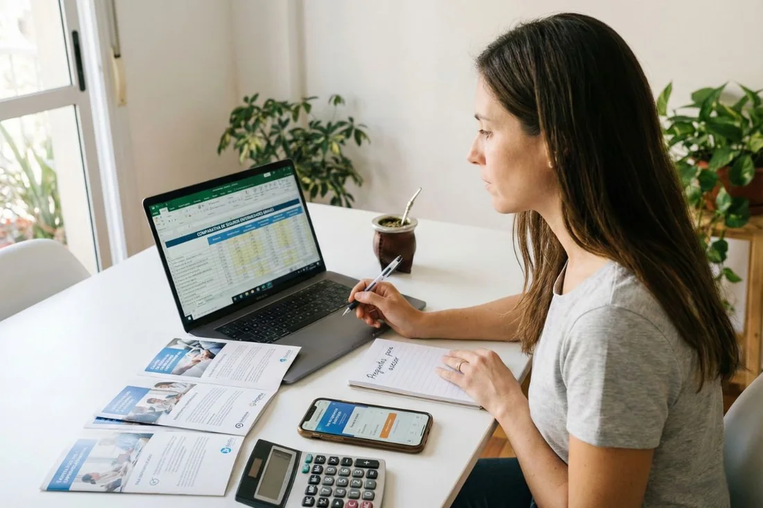 Mujer evaluando opciones de seguros de enfermedades graves