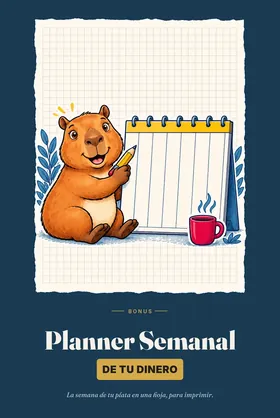 Tapa del planner semanal