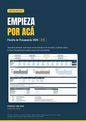 La tapa de la guía Empieza por acá, que viene con la planilla